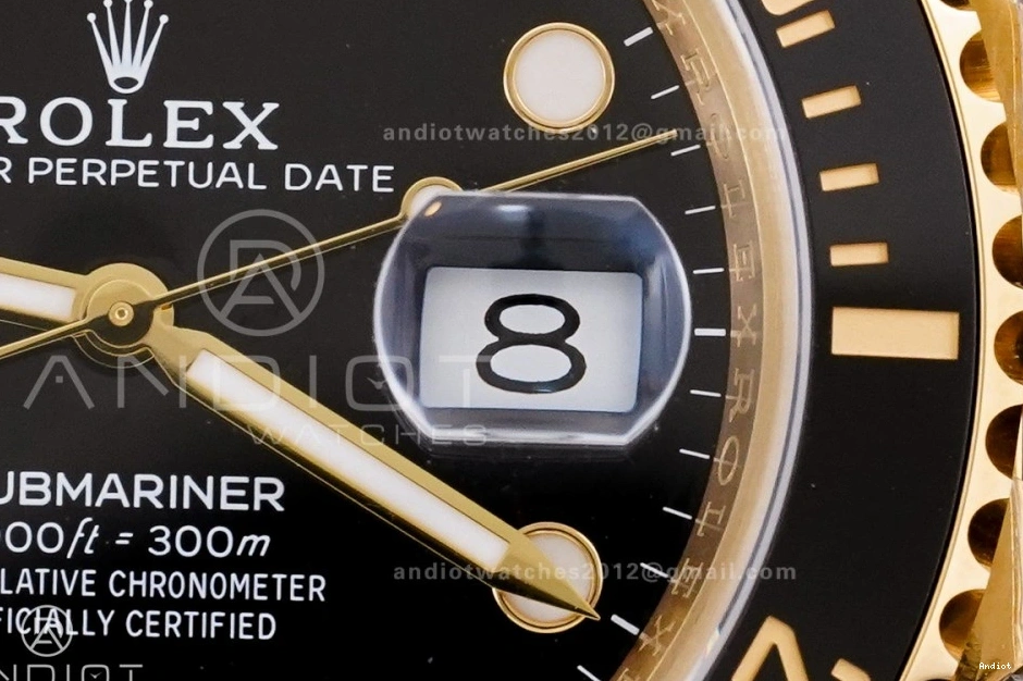 Bracelet On LN Best 1:1 Dial Black YG Submariner Edition 126618 YG SH3235 Clean 0407